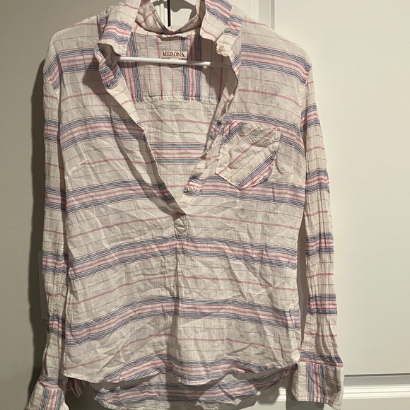Merona Multicolor Striped Shirt - Picture 1 of 6